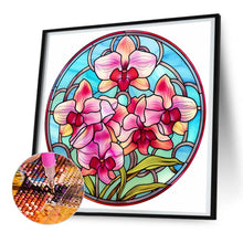 Load image into Gallery viewer, Flower Glass Painting 30*30CM (canvas) Full Round Drill Diamond Painting
