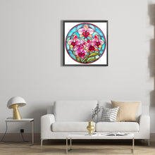 Load image into Gallery viewer, Flower Glass Painting 30*30CM (canvas) Full Round Drill Diamond Painting
