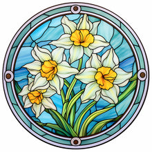 Load image into Gallery viewer, Flower Glass Painting 30*30CM (canvas) Full Round Drill Diamond Painting
