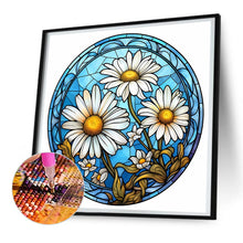 Load image into Gallery viewer, Flower Glass Painting 30*30CM (canvas) Full Round Drill Diamond Painting
