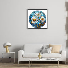 Load image into Gallery viewer, Flower Glass Painting 30*30CM (canvas) Full Round Drill Diamond Painting
