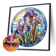 Load image into Gallery viewer, Flower Glass Painting 30*30CM (canvas) Full Round Drill Diamond Painting
