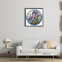 Load image into Gallery viewer, Flower Glass Painting 30*30CM (canvas) Full Round Drill Diamond Painting
