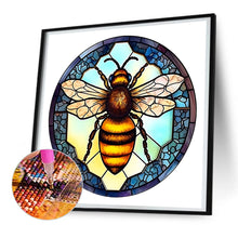 Load image into Gallery viewer, Animal Bee Glass Painting 30*30CM (canvas) Full Round Drill Diamond Painting
