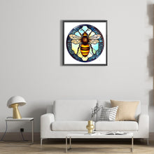 Load image into Gallery viewer, Animal Bee Glass Painting 30*30CM (canvas) Full Round Drill Diamond Painting
