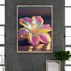 Flowers And Plants 30*40CM (canvas) Partial Special-Shaped Drill Diamond Painting