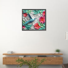 Load image into Gallery viewer, Embossed 3D Hummingbird 40*35CM (canvas) Full Round Drill Diamond Painting
