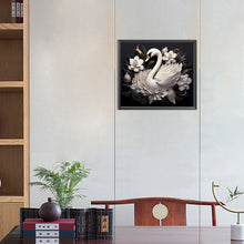 Load image into Gallery viewer, Embossed 3D White Swan 40*35CM (canvas) Full Round Drill Diamond Painting
