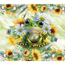 Load image into Gallery viewer, Sunflower Frog 40*35CM (canvas) Full Round Drill Diamond Painting
