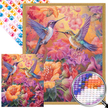 Load image into Gallery viewer, Bird Holding Flower 40*50CM (canvas) Full Round AB Drill Diamond Painting
