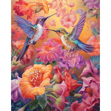 Load image into Gallery viewer, Bird Holding Flower 40*50CM (canvas) Full Round AB Drill Diamond Painting
