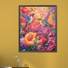 Load image into Gallery viewer, Bird Holding Flower 40*50CM (canvas) Full Round AB Drill Diamond Painting
