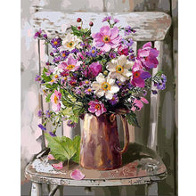 Load image into Gallery viewer, Bouquet On Chair 40*50CM (canvas) Full Square Drill Diamond Painting
