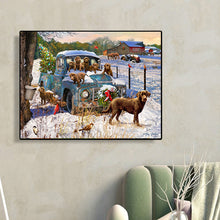 Load image into Gallery viewer, Classic Car And Dog 50*40CM (canvas) Full Square Drill Diamond Painting
