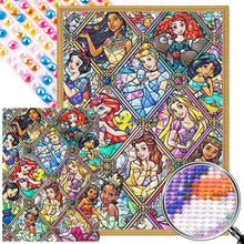 Load image into Gallery viewer, Disney Princess 40*55CM (canvas) Full Round AB Drill Diamond Painting
