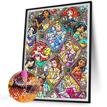 Load image into Gallery viewer, Disney Princess 40*55CM (canvas) Full Round AB Drill Diamond Painting
