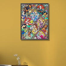 Load image into Gallery viewer, Disney Princess 40*55CM (canvas) Full Round AB Drill Diamond Painting
