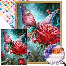 Load image into Gallery viewer, Rose 40*55CM (canvas) Full Round AB Drill Diamond Painting
