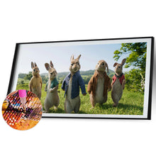 Load image into Gallery viewer, Rabbit 80*40CM (canvas) Full Round Drill Diamond Painting
