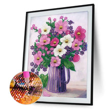 Load image into Gallery viewer, Vase Bouquet 30*40CM (canvas) Partial Special-Shaped Drill Diamond Painting
