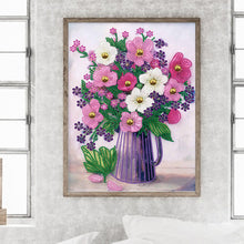 Load image into Gallery viewer, Vase Bouquet 30*40CM (canvas) Partial Special-Shaped Drill Diamond Painting
