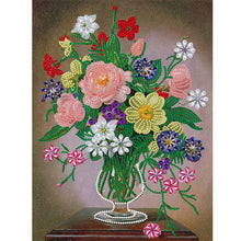 Load image into Gallery viewer, Vase Bouquet 30*40CM (canvas) Partial Special-Shaped Drill Diamond Painting
