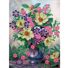 Load image into Gallery viewer, Vase Bouquet 30*40CM (canvas) Partial Special-Shaped Drill Diamond Painting
