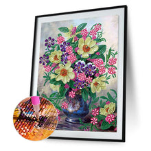 Load image into Gallery viewer, Vase Bouquet 30*40CM (canvas) Partial Special-Shaped Drill Diamond Painting
