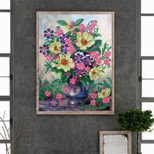 Load image into Gallery viewer, Vase Bouquet 30*40CM (canvas) Partial Special-Shaped Drill Diamond Painting
