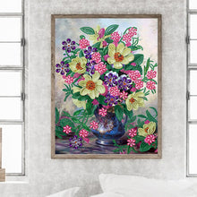 Load image into Gallery viewer, Vase Bouquet 30*40CM (canvas) Partial Special-Shaped Drill Diamond Painting
