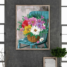 Load image into Gallery viewer, Bouquet On Chair 30*40CM (canvas) Partial Special-Shaped Drill Diamond Painting
