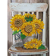 Load image into Gallery viewer, Bouquet On Chair 30*40CM (canvas) Partial Special-Shaped Drill Diamond Painting
