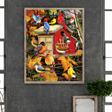 Load image into Gallery viewer, Tree House Flock Of Birds Cardinal Bluebird 40*50CM (canvas) Full Square Drill Diamond Painting
