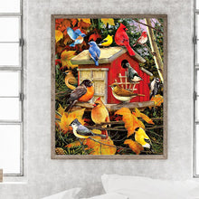 Load image into Gallery viewer, Tree House Flock Of Birds Cardinal Bluebird 40*50CM (canvas) Full Square Drill Diamond Painting
