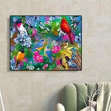 Load image into Gallery viewer, Birds And Flowers, Cardinals And Bluebirds 50*40CM (canvas) Full Square Drill Diamond Painting
