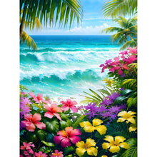 Load image into Gallery viewer, Flowers On The Coast 30*40CM (canvas) Full Round Drill Diamond Painting
