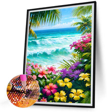 Load image into Gallery viewer, Flowers On The Coast 30*40CM (canvas) Full Round Drill Diamond Painting
