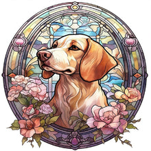 Load image into Gallery viewer, Dog Under Window Sill 30*30CM (canvas) Full Round Drill Diamond Painting
