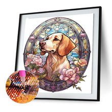 Load image into Gallery viewer, Dog Under Window Sill 30*30CM (canvas) Full Round Drill Diamond Painting
