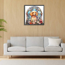 Load image into Gallery viewer, Dog Under Window Sill 30*30CM (canvas) Full Round Drill Diamond Painting
