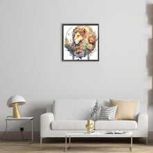 Load image into Gallery viewer, Lion Head 30*30CM (canvas) Full Round Drill Diamond Painting
