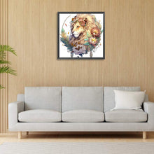 Load image into Gallery viewer, Lion Head 30*30CM (canvas) Full Round Drill Diamond Painting
