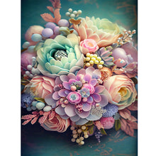 Load image into Gallery viewer, Fresh Bouquet 30*40CM (canvas) Full Round Drill Diamond Painting
