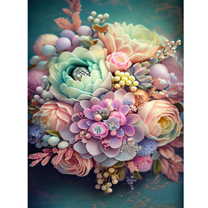 Fresh Bouquet 30*40CM (canvas) Full Round Drill Diamond Painting