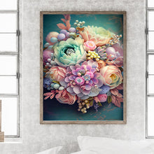 Load image into Gallery viewer, Fresh Bouquet 30*40CM (canvas) Full Round Drill Diamond Painting
