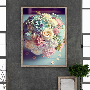 Fresh Bouquet 30*40CM (canvas) Full Round Drill Diamond Painting