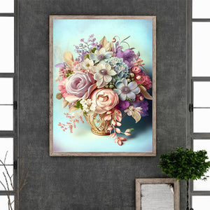 Fresh Bouquet 30*40CM (canvas) Full Round Drill Diamond Painting