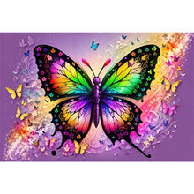 Load image into Gallery viewer, Colorful Butterfly 60*40CM (canvas) Full Round AB Drill Diamond Painting
