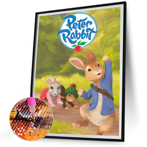 Pete Rabbit 30*40CM (canvas) Full Round Drill Diamond Painting