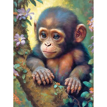 Load image into Gallery viewer, Little Monkey 30*40CM (canvas) Full Round Drill Diamond Painting
